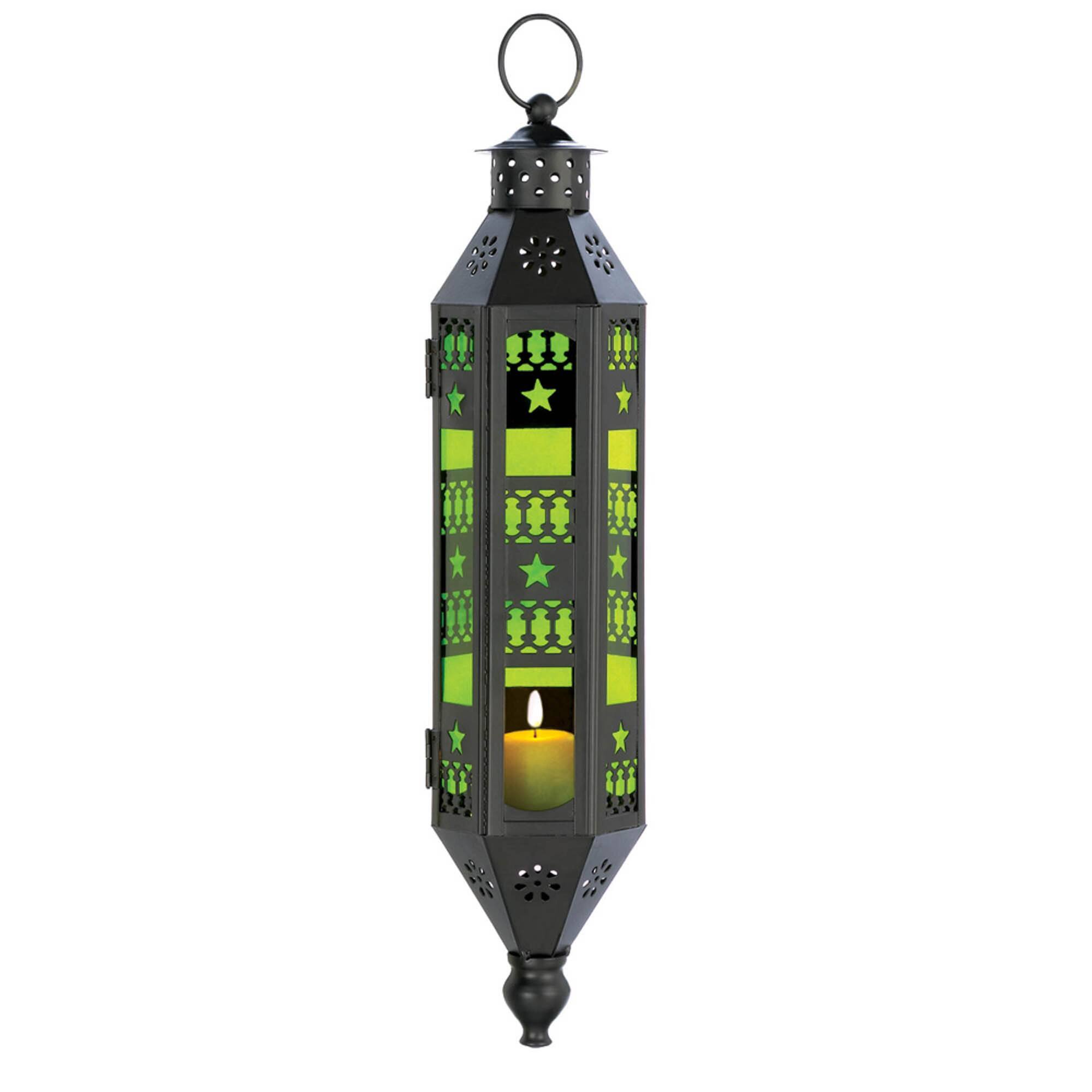 17" Emerald Serenity Hanging Lamp